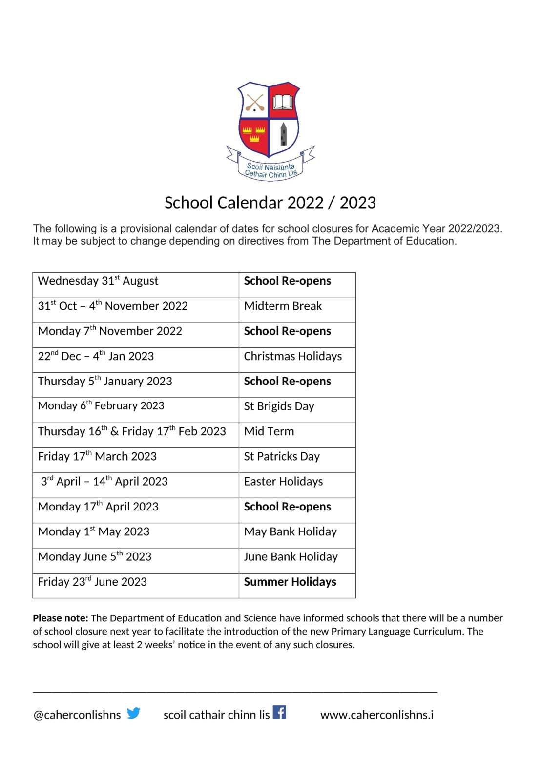 school calendar 2022-2023-1